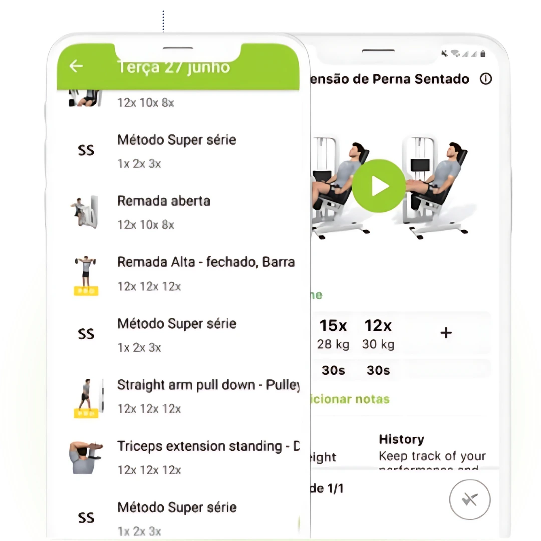 App com treino personalizado