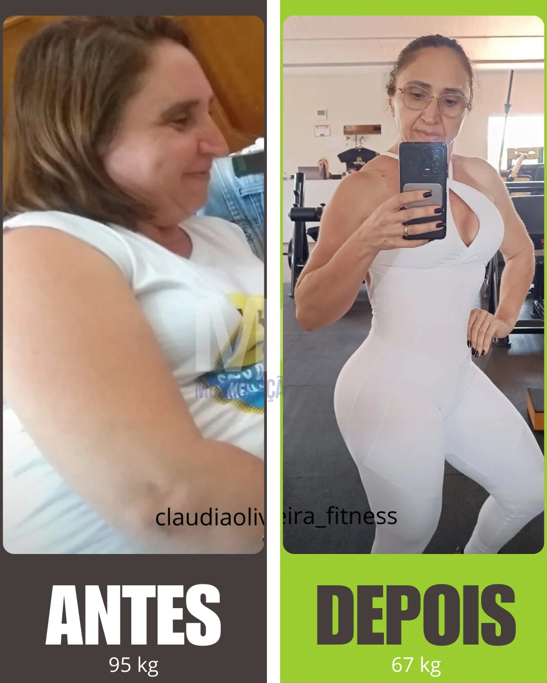 Antonia Claudia - perdeu mais de 40kg depois dos 48 anos